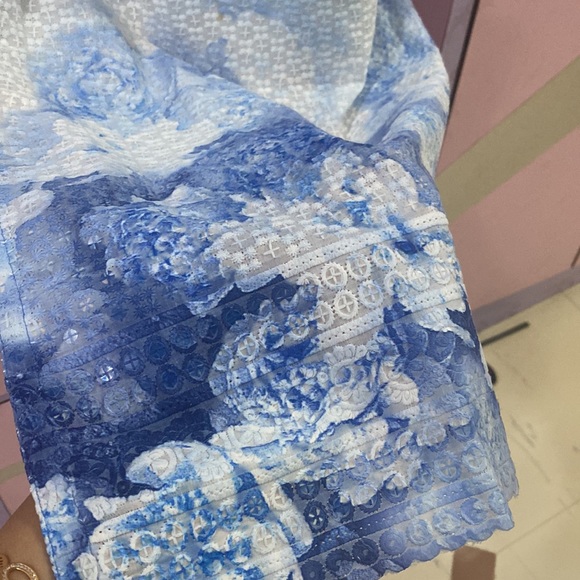 Fully sequins embroidered 3 piece stitched salwar kurta dupatta set - Picture 6 of 13